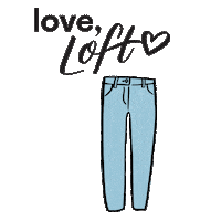 Jeans Denim Sticker by LOFT