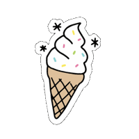 Ice Cream Nieve Sticker by Hellomatina