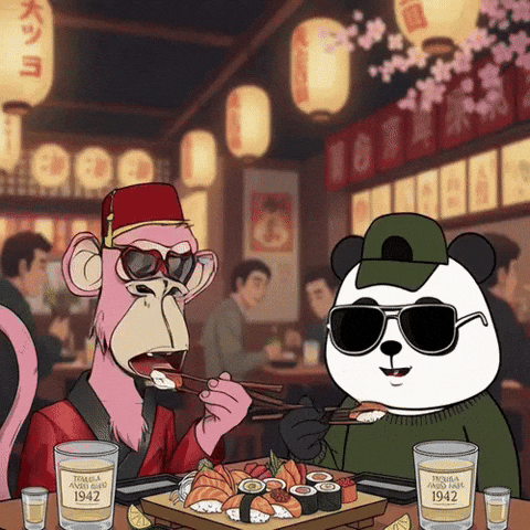 Sushi Tequila GIF by Pandu Pandas
