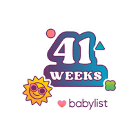 Baby 41 Weeks Pregnant Sticker by Babylist