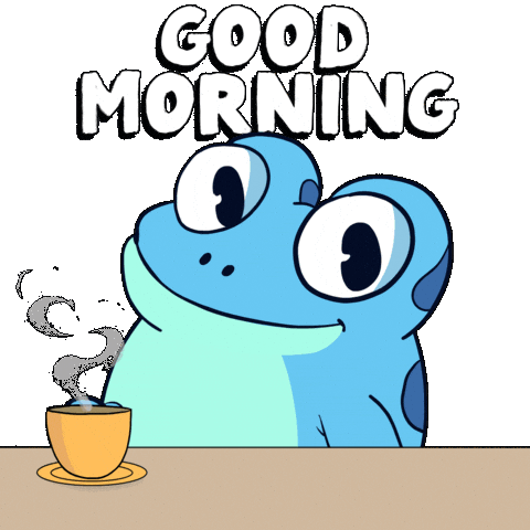 Good Morning Sticker by Croakey