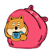 shiba inu netflix Sticker by Florens Debora