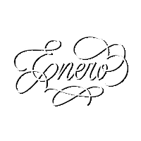Lettering Enero Sticker