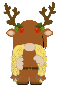 Christmas Santas Reindeer Sticker