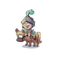 Horse Derek Sticker