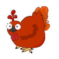 Chickens_gang chickens poule debby chickensgang Sticker