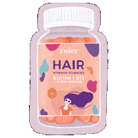 Hair Gummy Sticker by yuicy