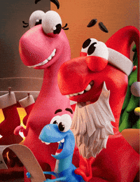 Happy Santa Claus GIF by Claynosaurz