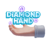 Nanovest crypto nft hand diamond Sticker