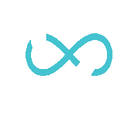 Givefinity heart logo bounce infinity Sticker