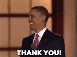 barack obama thank you GIF by Obama