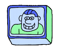 Man Guy Sticker by robe.prieto