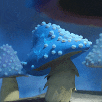 heromation animation blue jump character GIF