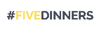 FiveDinners dinner time dinnertime meal planning mealplanning Sticker