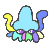 seikimatsujiken kawaii japan monster nose Sticker