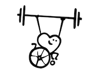 wheelchair handicap Sticker by Colliery  CrossFit Ostrava