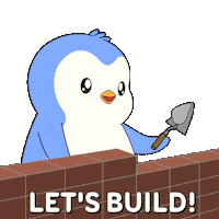 In Progress Work Sticker by Pudgy Penguins