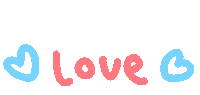I Love You Hearts Sticker by Ai and Aiko