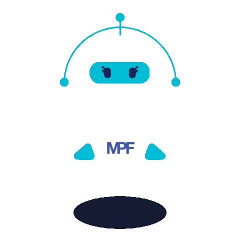 Robot Ayuda Sticker by MPFCABA