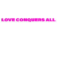 love conquers all pink Sticker by One Church
