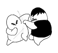 fattyho fight fighting arts fatty Sticker