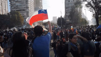 Police Launch Tear Gas Into Demonstrators in Santiago on Thirteenth Day of Mass Protest