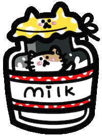 Cat Drink Sticker by Playbear520_TW