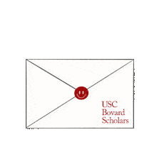 uscbovardscholars letter usc acceptance envelope Sticker