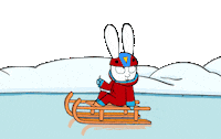 Sliding Happy New Year Sticker by Simon Super Rabbit