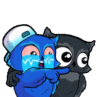 Pointing Crying Sticker by BigBrains