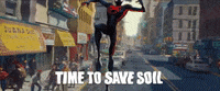 Flee Spider-Man GIF by Save Soil