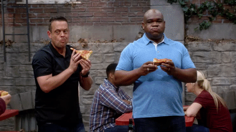 pizza friendship GIF by CBS