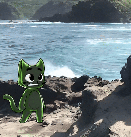 HeroGalaxyNFT cat wow waves hg GIF