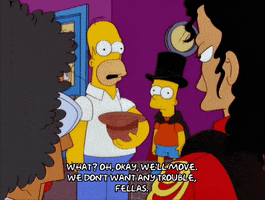 homer simpson trouble GIF
