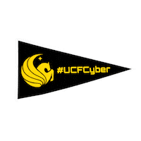 ucfcyber black yellow university florida Sticker