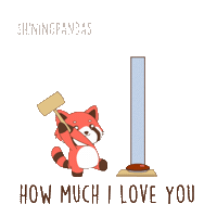 Crushing Hard I Love You Sticker