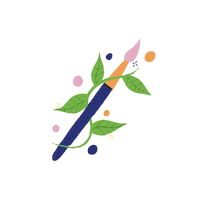 hannyblooms art illustration digital brush Sticker