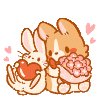 Chinese New Year Love Sticker by Lazy Corgi