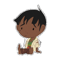 Sad Kid Sticker