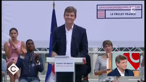 arnaud montebourg meeting GIF by franceinfo