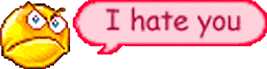 i hate you STICKER