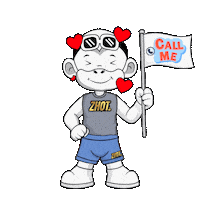Call Me Baby Love Sticker by Zhot