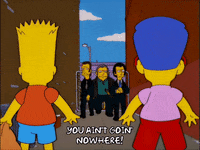 bart simpson legs GIF