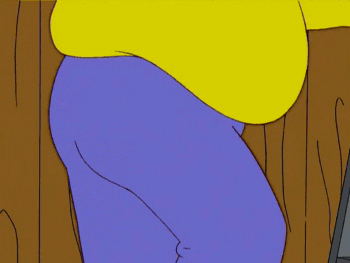 the simpsons blue pants GIF