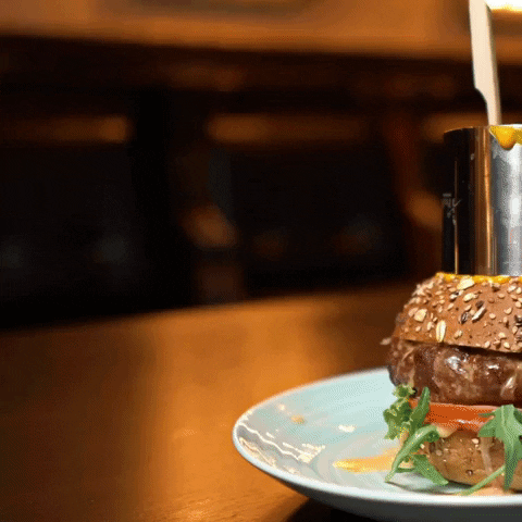 Restaurantbed burger bed hamburger cheeseburger GIF