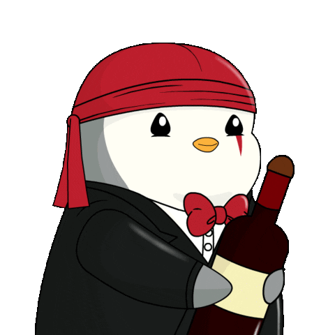 Celebrate New Year Sticker by Pudgy Penguins