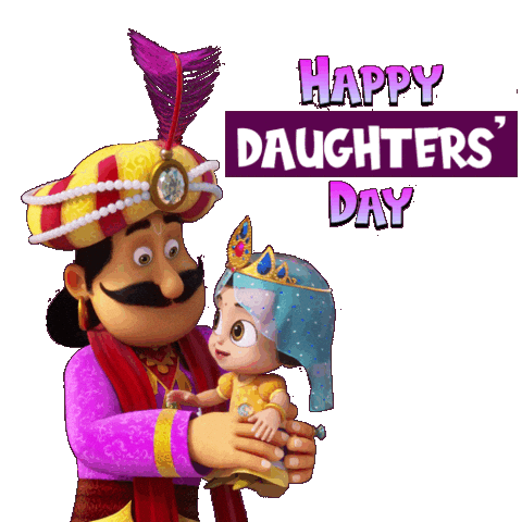 Celebration Daughter Sticker by Chhota Bheem