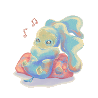 DiDA_art dida 休息 保養 面膜 Sticker