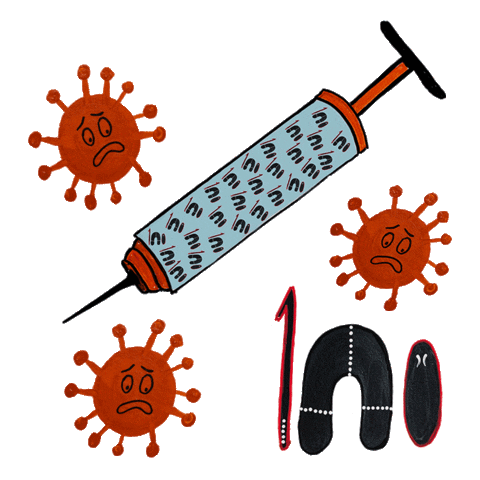 fpdn giphyupload covid warrior vaccination Sticker