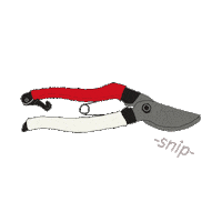 Snips Okatsune Flower Snip Shears Florist Pruning Gardening Gardening Sticker by GTM Professional